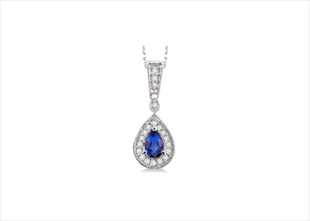 Rhodium Plated | Solitaire Stud Pendants