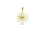 Gold Plated | Solitaire Stud Pendants
