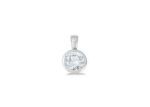 Rhodium Plated | Solitaire Stud Pendants