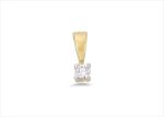 Gold Plated | Solitaire Stud Pendants