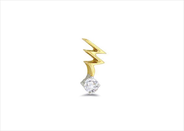 Gold Plated | Solitaire Stud Pendants