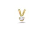 Gold Plated | Solitaire Stud Pendants