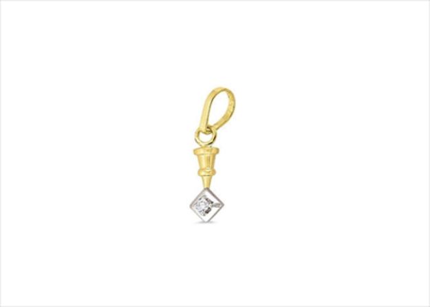 Gold Plated | Solitaire Stud Pendants