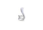 Rhodium Plated | Solitaire Stud Pendants