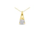 Gold Plated | Solitaire Stud Pendants