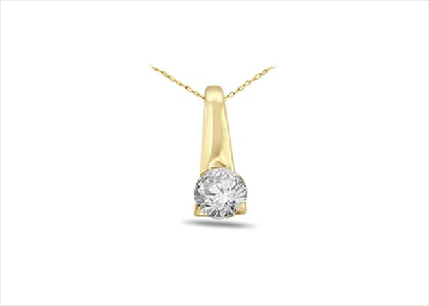 Gold Plated | Solitaire Stud Pendants