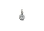 Rhodium Plated | Solitaire Stud Pendants