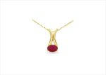 Gold Plated | Solitaire Stud Pendants