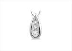 Rhodium Plated | Trilogy Pendants