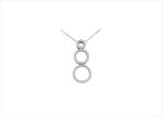 Rhodium Plated | Trilogy Pendants