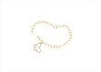 Gold Plated CZ Studded Girls Charm Bracelet