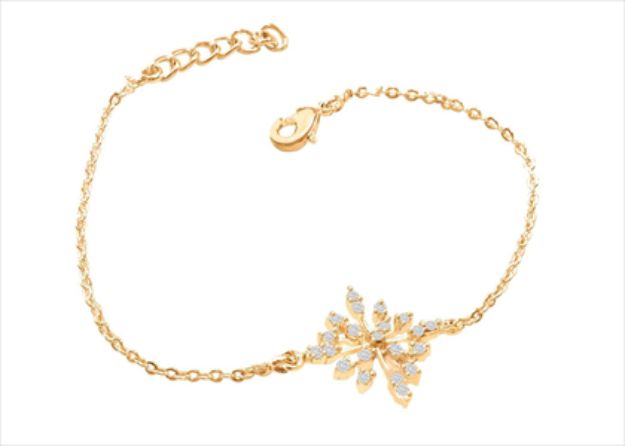 Gold Plated CZ Studded Girls Bracelet