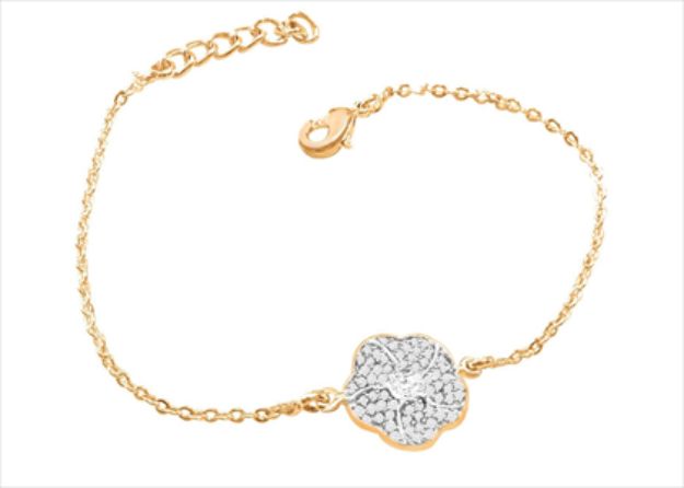 Gold Plated CZ Studded Girls Bracelet