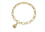 Gold Plated Bell Charm Bracelet