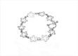 Silver Plated Womens Toggle Bracelet