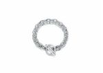 Silver Plated Womens Toggle Bracelet
