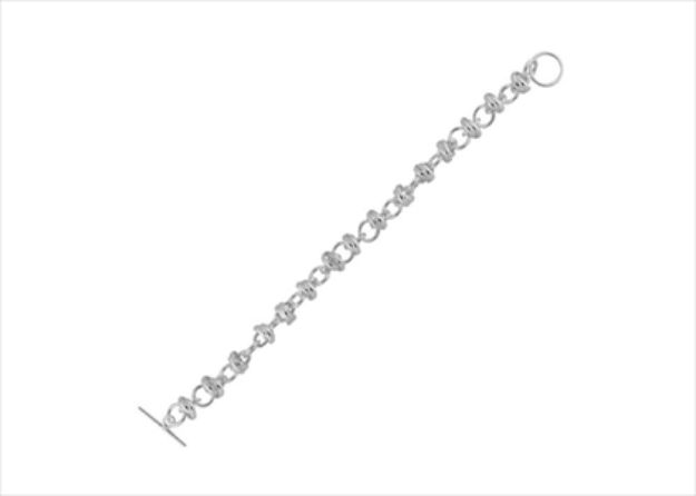 Silver Plated Toggle Bracelet