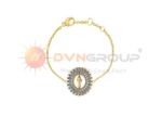 Gold Plated CZ Saint Jude Bracelet