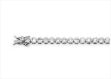 Silver Plated CZ Studded Tennis Bracelet