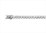 Silver Plated CZ Studded Tennis Bracelet