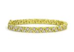 Gold Plated CZ Studded Tennis Bracelet
