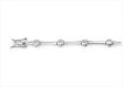 Silver Plated CZ Studded Tennis Bracelet
