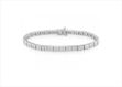 Silver Plated CZ Studded Tennis Bracelet