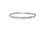 Silver Plated CZ Studded Tennis Bracelet