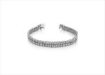 Silver Plated CZ Studded Tennis Bracelet