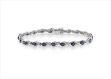 Silver Plated CZ Studded Tennis Bracelet
