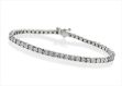Silver Plated CZ Studded Womens Tennis Bracelet