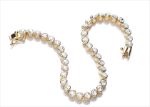 Gold Plated CZ Studded Tennis Bracelet