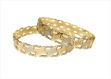 10 mm CNC Bangles with Two Tone Plated