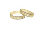 15 mm CNC Bangles with Two Tone Plated