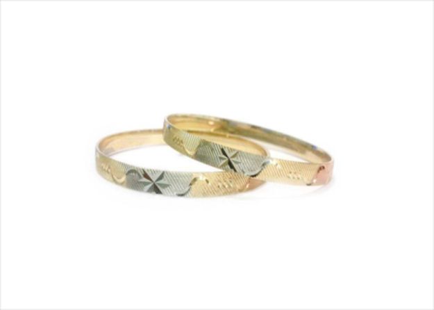 Three Tone Plated | CNC Bangles