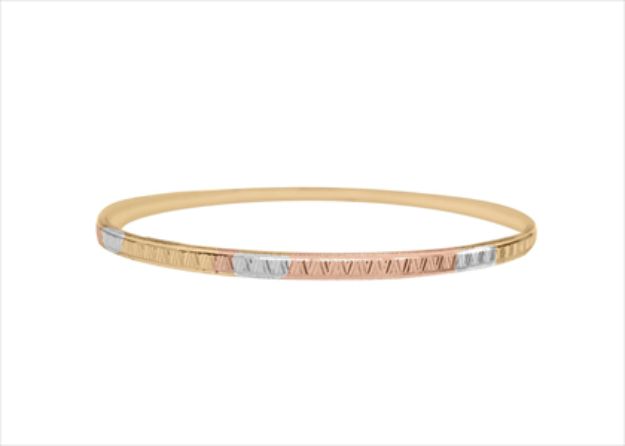 Three Tone Plated | CNC Bangles