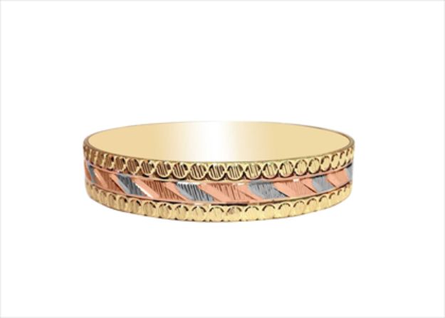 Three Tone Plated | CNC Bangles