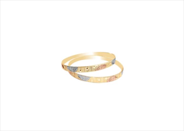 3 Tone Plated | CNC Bangles
