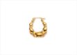 Gold Plated | Basket Hoop Earrings