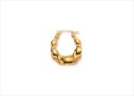 Gold Plated | Basket Hoop Earrings