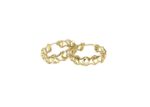 Gold Plated | Basket Hoop Earrings
