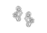 Rhodium Plated | Cubic Zirconia Set Stud Earrings