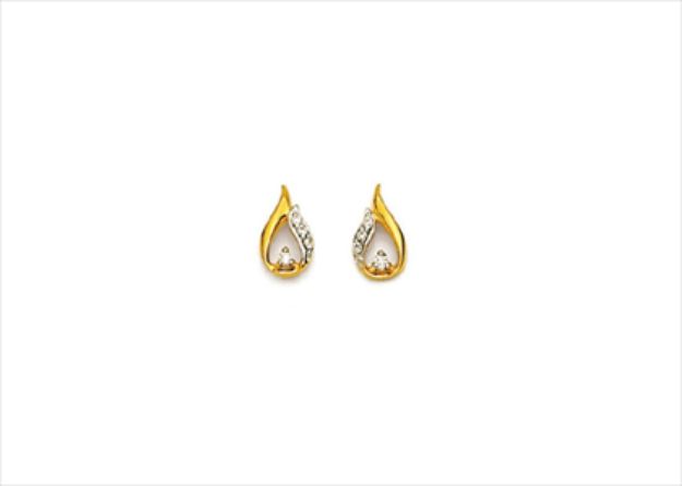 Gold Plated | Cubic Zirconia Set Stud Earrings