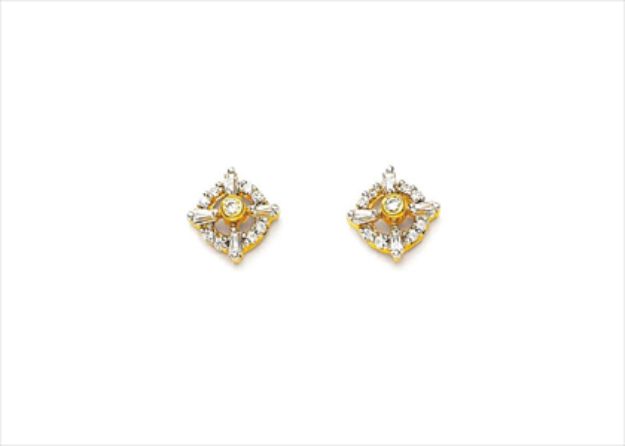 Gold Plated | Cubic Zirconia Set Stud Earrings