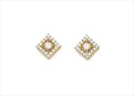 Gold Plated | Cubic Zirconia Set Stud Earrings