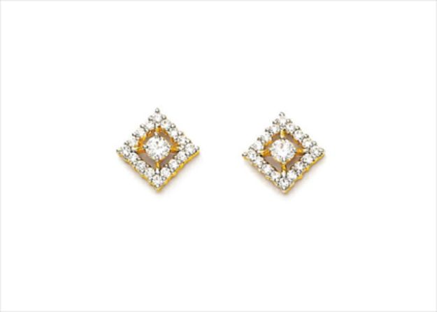 Gold Plated | Cubic Zirconia Set Stud Earrings