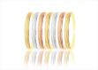 14kt Tri color Gold Plated 5MM Semanario 7 Days Bangle