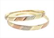 3 Tone Plated | Half Round Bangles