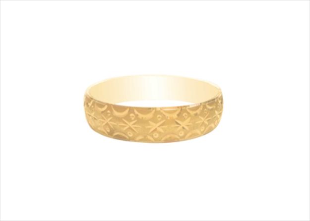 Gold Plated | Half Round Bangles