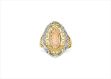 Three Tone Plated Lady Of Guadalupe Ring
